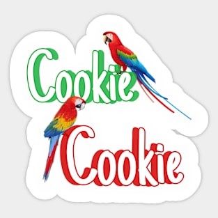 Cookie Parrot Sticker